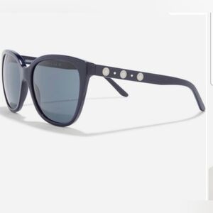 Versace  Navy Blue Sunglasses with Gold Medallion Temples
